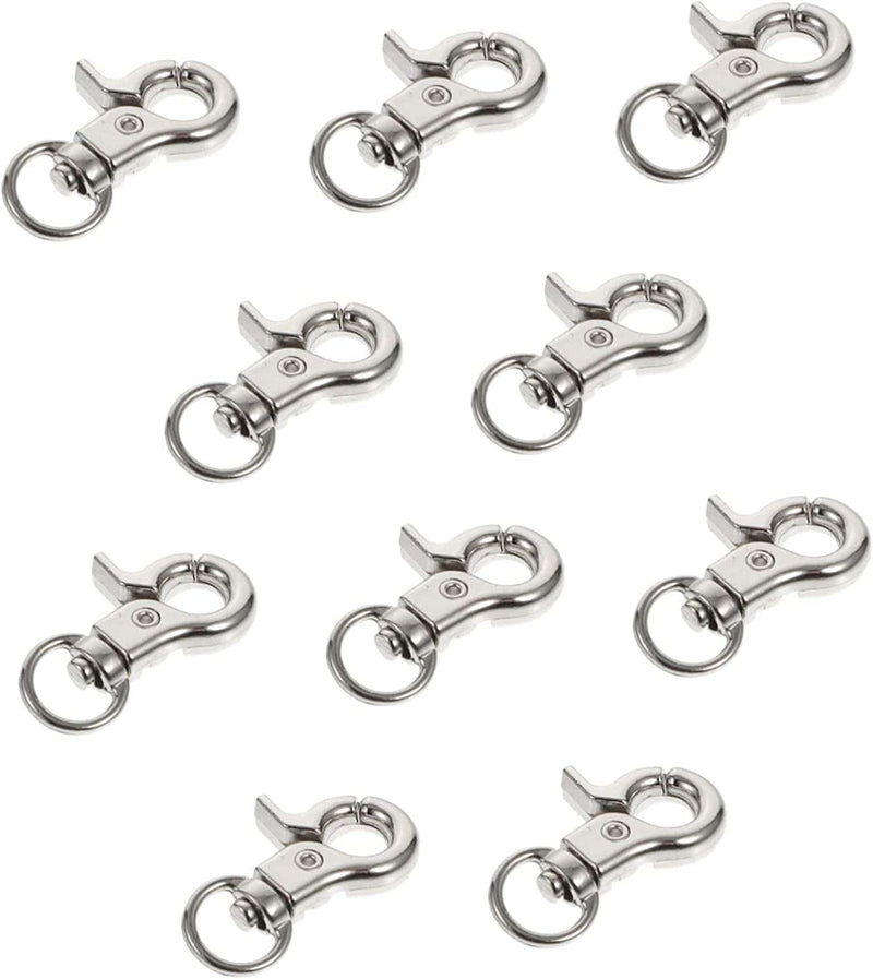 Ipetboom 20 Pcs Locks Clasp Cage Accessories Stainless Bird Lock Metal Swivel Steel Connection Pet Door Degree for House Parrot Clip Claw Anti-Escape Hooks Hook Lobster Rope Feet Snap Animals & Pet Supplies > Pet Supplies > Bird Supplies > Bird Cages & Stands Ipetboom Silver 1.8X3CM 