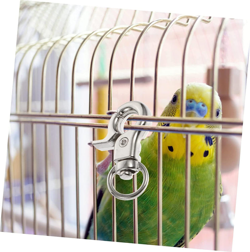 Ipetboom 20 Pcs Locks Clasp Cage Accessories Stainless Bird Lock Metal Swivel Steel Connection Pet Door Degree for House Parrot Clip Claw Anti-Escape Hooks Hook Lobster Rope Feet Snap Animals & Pet Supplies > Pet Supplies > Bird Supplies > Bird Cages & Stands Ipetboom   