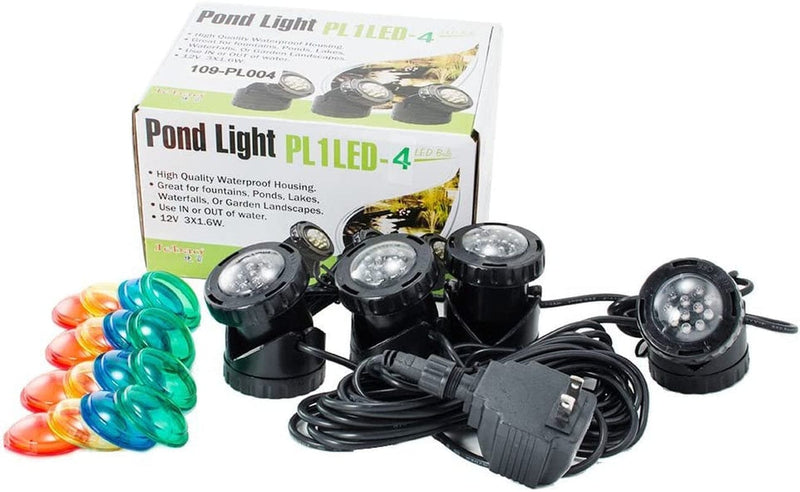 Jebao 4 LED Super Bright Outdoor Underwater Pond Fountain Spot Light Kits 4 Color Lens Home & Garden > Pool & Spa > Pool & Spa Accessories Jebao   