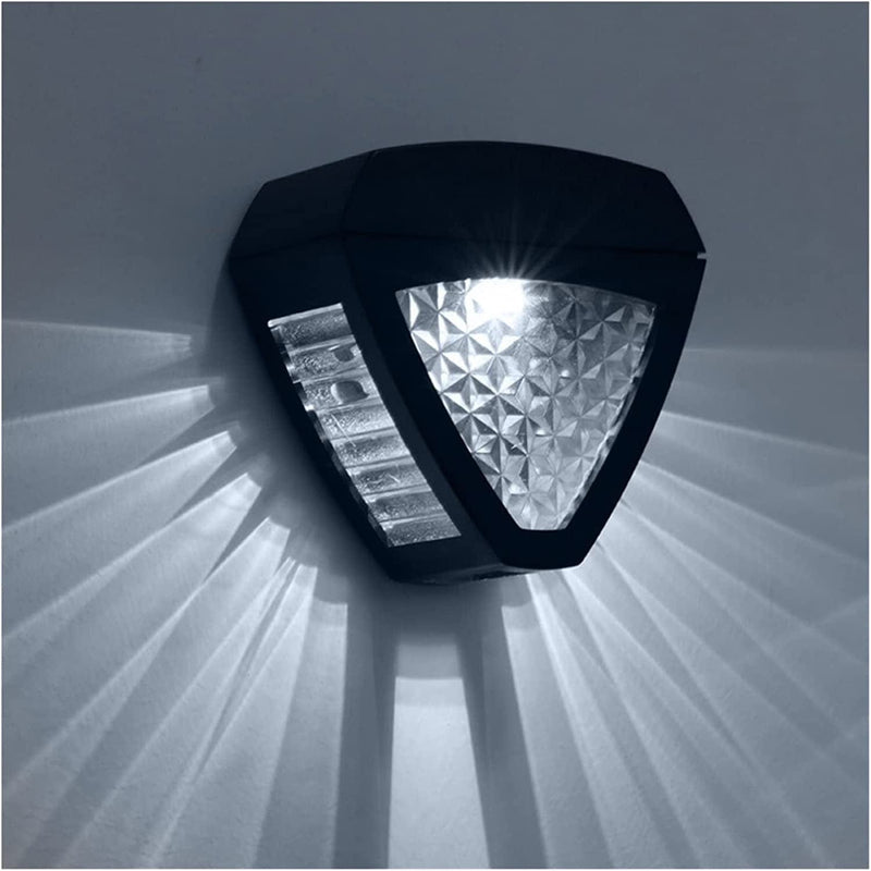 JEMITA 1/2/4Pcs Solar Wall Light Illuminate Outdoor Sunlight Sensor Lamp IP65 Waterproof Modern Decor for Home Garden Landscape Lamp (Color : Blue) Home & Garden > Lighting > Lamps JEMITA   