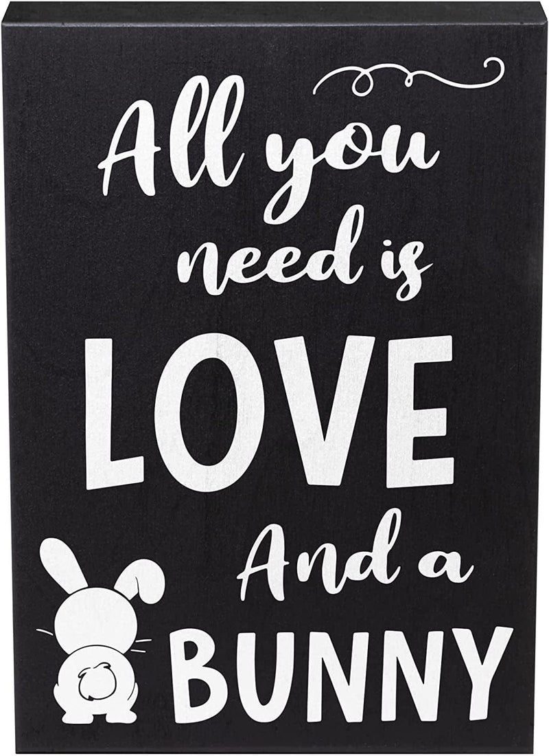 Jennygems Bunny Gifts, Bunny Sign, All You Need Is Love and a Bunny Sign, Decor, Bunny Moms, Bunny Decorations, American Made 8X6