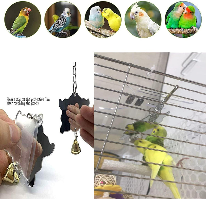 JIAYUE Bird Toys Parrot Chewing Toys, Bird Cage Accessories, Newly Upgraded Rope Bungee Bird Toys for Small Parakeets, Cockatiels, Finches, Budgie, Macaws, Parrots, Love Birds, Peony Cockatiel 9Pcs Animals & Pet Supplies > Pet Supplies > Bird Supplies > Bird Cages & Stands JIAYUE   