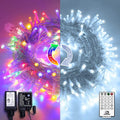 JMEXSUSS 66Ft 200 LED Christmas String Lights Indoor Outdoor Waterproof, Warm White Christmas Lights Clear Wire, 8 Modes Twinkle Lights Plug in for Tree Room Bedroom Wedding Christmas Decorations Home & Garden > Lighting > Light Ropes & Strings Linhai Exsuss Light&Decor Co.,Ltd White to Multicolor  