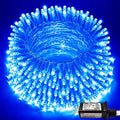 JMEXSUSS 66Ft 200 LED Christmas String Lights Indoor Outdoor Waterproof, Warm White Christmas Lights Clear Wire, 8 Modes Twinkle Lights Plug in for Tree Room Bedroom Wedding Christmas Decorations Home & Garden > Lighting > Light Ropes & Strings Linhai Exsuss Light&Decor Co.,Ltd Blue  