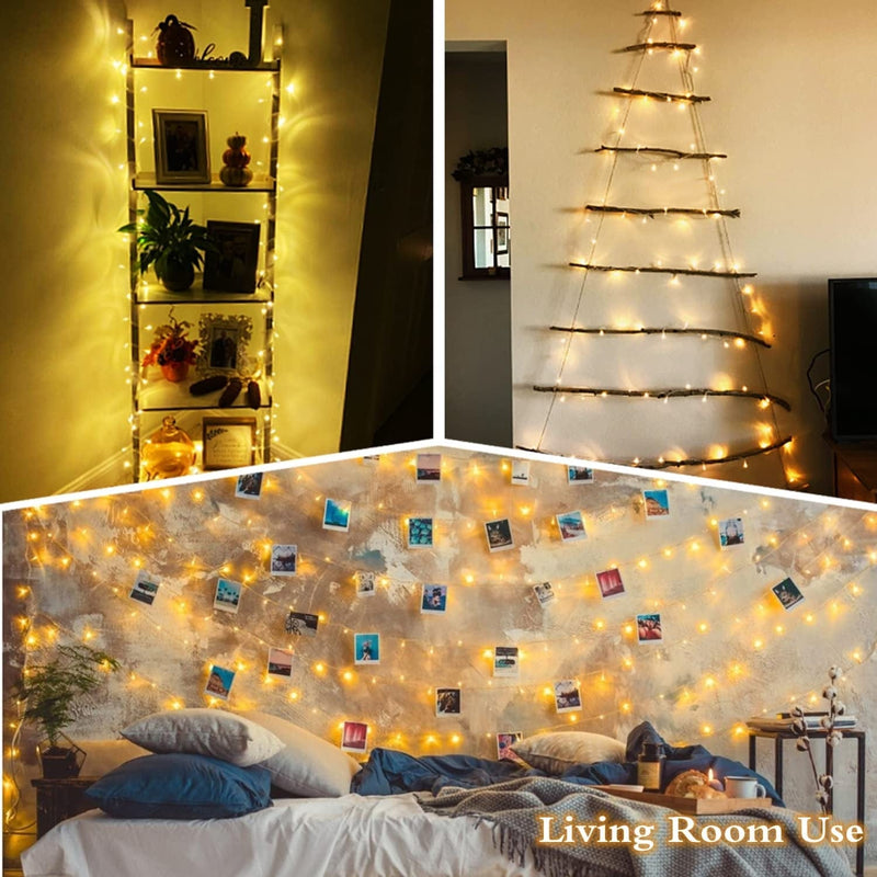 JMEXSUSS 66Ft 200 LED Christmas String Lights Indoor Outdoor Waterproof, Warm White Christmas Lights Clear Wire, 8 Modes Twinkle Lights Plug in for Tree Room Bedroom Wedding Christmas Decorations Home & Garden > Lighting > Light Ropes & Strings Linhai Exsuss Light&Decor Co.,Ltd   