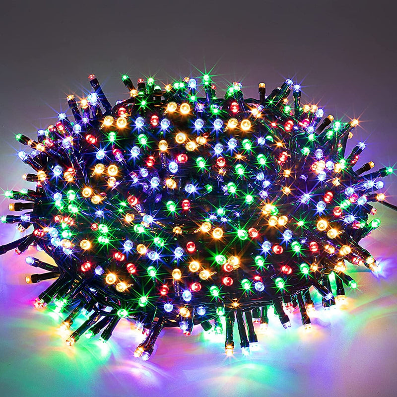 Joiedomi 600 LED 98.3Ft Christmas String Lights for Indoor & Outdoor Decorations, Christmas Events, Christmas Eve Night Decor, Christmas Tree, Eaves (Multi Color with Reel) Home & Garden > Lighting > Light Ropes & Strings Joiedomi   