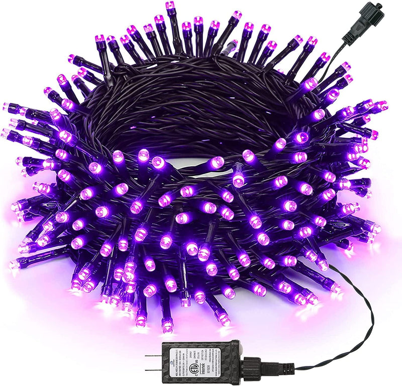 Joomer Purple Halloween String Lights, 82Ft 200 LED String Lights, 8 Modes, Timer Function, Indoor Outdoor Fairy Twinkle Lights for Halloween, Home, Garden, Party, Trees, Holiday Decorations Home & Garden > Lighting > Light Ropes & Strings Joomer Purple 300LED 