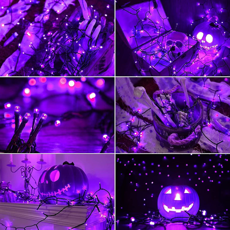 Joomer Purple Halloween String Lights, 82Ft 200 LED String Lights, 8 Modes, Timer Function, Indoor Outdoor Fairy Twinkle Lights for Halloween, Home, Garden, Party, Trees, Holiday Decorations Home & Garden > Lighting > Light Ropes & Strings Joomer   