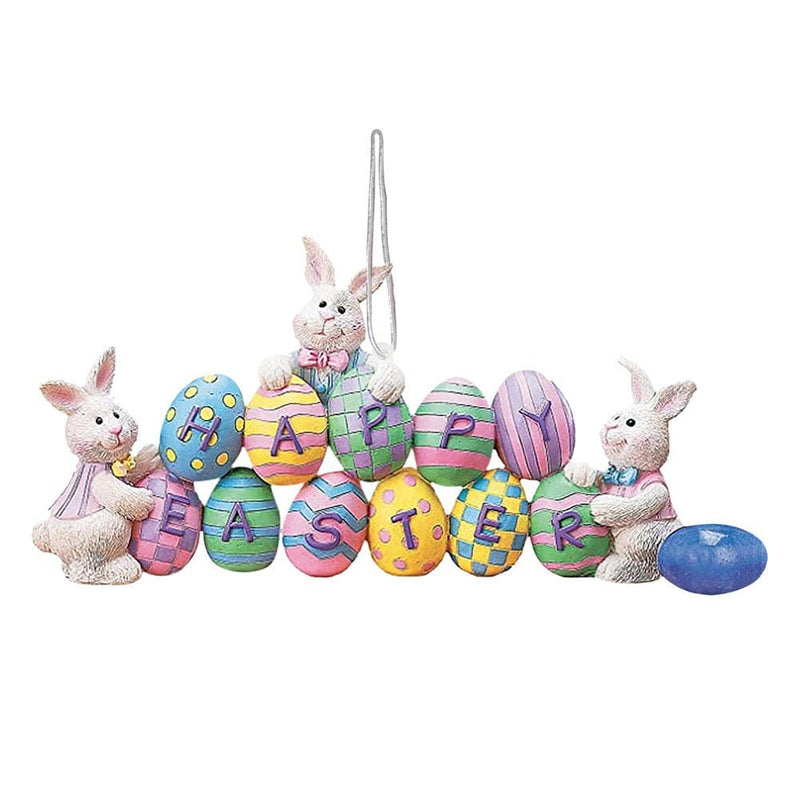 Jpgif Easter Decorations Easter Party Bunny Easter Eggs Decorations Home Decoration Home & Garden > Decor > Seasonal & Holiday Decorations JPGIF Multicolor  