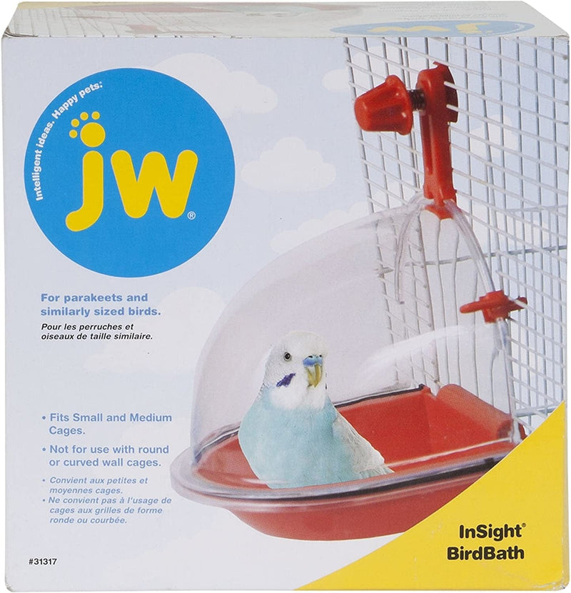 JW Pet Insight Bird Bath Bird Accessory, Multicolor Animals & Pet Supplies > Pet Supplies > Bird Supplies > Bird Cages & Stands JW   