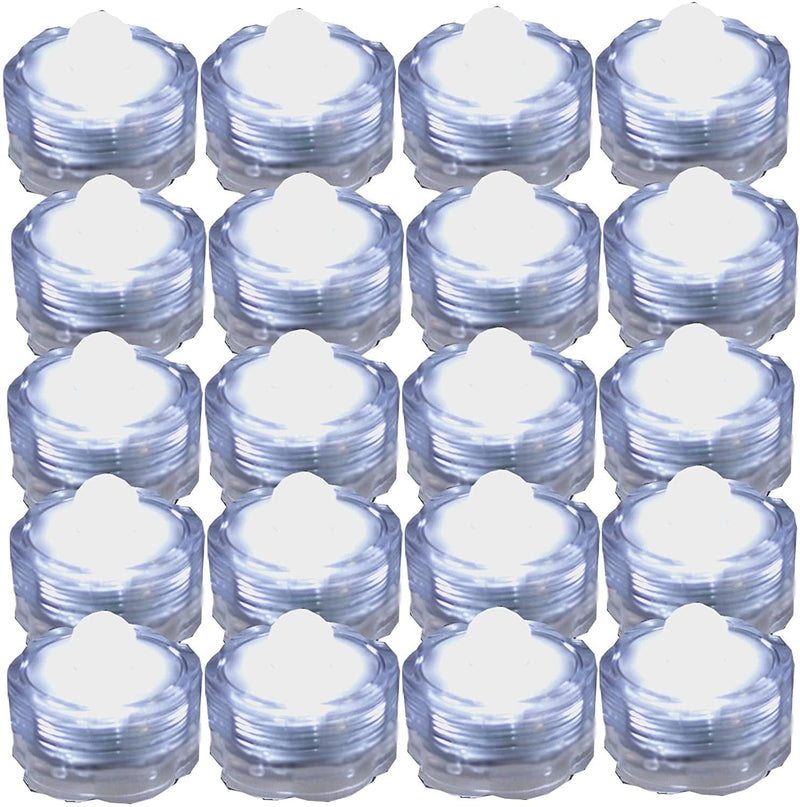 Jytrend Super Bright LED Floral Tea Light Submersible Lights for Party Wedding (White, 20 Pack) Home & Garden > Pool & Spa > Pool & Spa Accessories JYtrend White 20 Pack 
