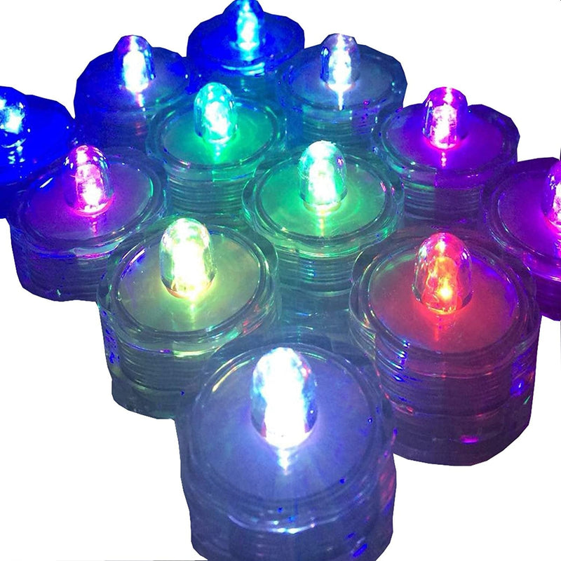 Jytrend Super Bright LED Floral Tea Light Submersible Lights for Party Wedding (White, 20 Pack) Home & Garden > Pool & Spa > Pool & Spa Accessories JYtrend RGB(Changing color) 60 Pack 