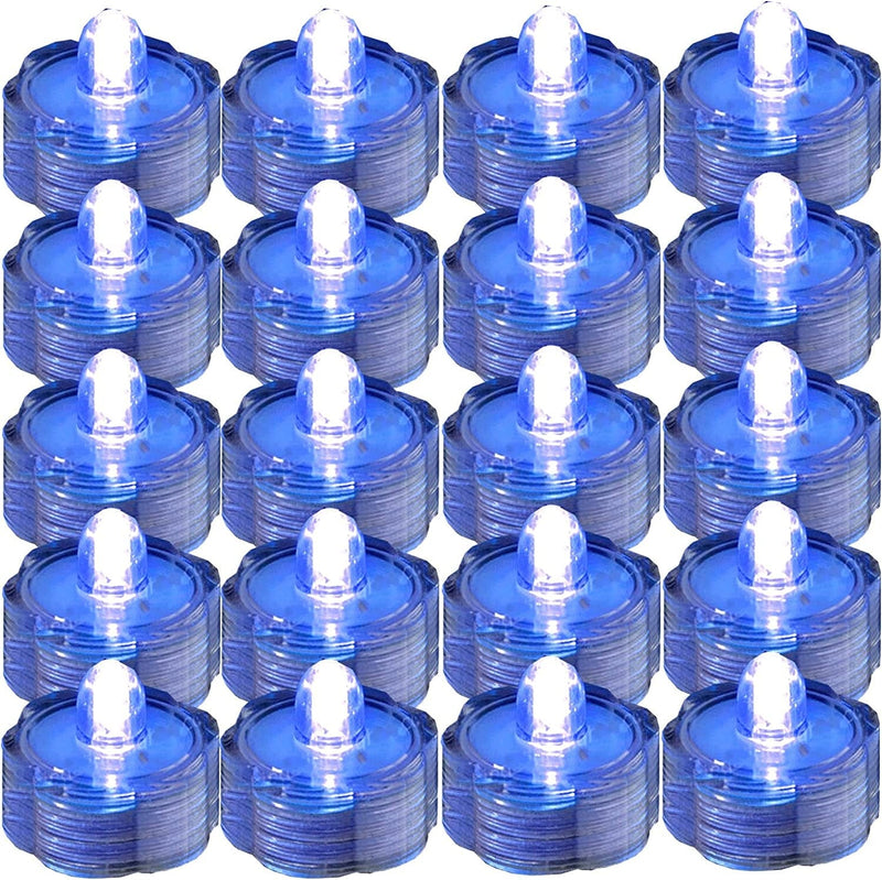 Jytrend Super Bright LED Floral Tea Light Submersible Lights for Party Wedding (White, 20 Pack) Home & Garden > Pool & Spa > Pool & Spa Accessories JYtrend Blue 20 Pack 