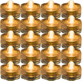 Jytrend Super Bright LED Floral Tea Light Submersible Lights for Party Wedding (White, 20 Pack) Home & Garden > Pool & Spa > Pool & Spa Accessories JYtrend Amber 60 Pack 