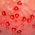Kaisnova Valentines Day Decor Red Love Heart Shaped Fairy String Lights Battery Powered with Remote & Timer 10FT 40 Leds Twinkle String Lights for Wedding,Anniversary, Mother'S Day, Party Decorating Home & Garden > Lighting > Light Ropes & Strings Shenzhen Baishen Technology Co., Ltd. A-Red  