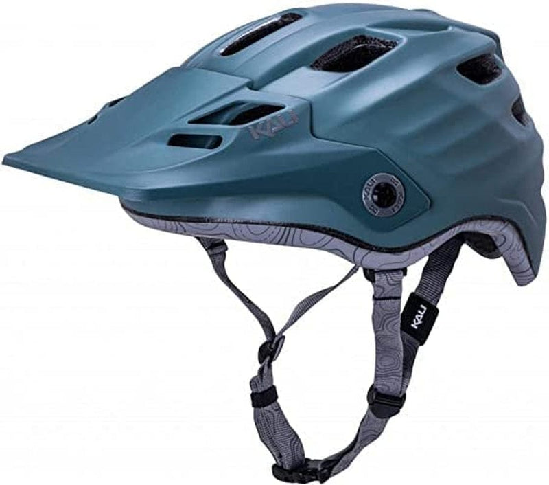 Kali Protectives Maya 3.0 Cycling Helmet for Adults; In-Mould Mountain Bike Helmets for Men and Women Equipped with LDL, Flexible Visor, Bug Liner, and Frequency Fit System Sporting Goods > Outdoor Recreation > Cycling > Cycling Apparel & Accessories > Bicycle Helmets Kali Protectives Solid Matte Moss/Silver Small/Medium 