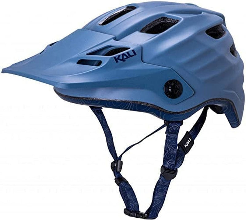 Kali Protectives Maya 3.0 Cycling Helmet for Adults; In-Mould Mountain Bike Helmets for Men and Women Equipped with LDL, Flexible Visor, Bug Liner, and Frequency Fit System Sporting Goods > Outdoor Recreation > Cycling > Cycling Apparel & Accessories > Bicycle Helmets Kali Protectives Solid Matte Thunder/Navy Small/Medium 