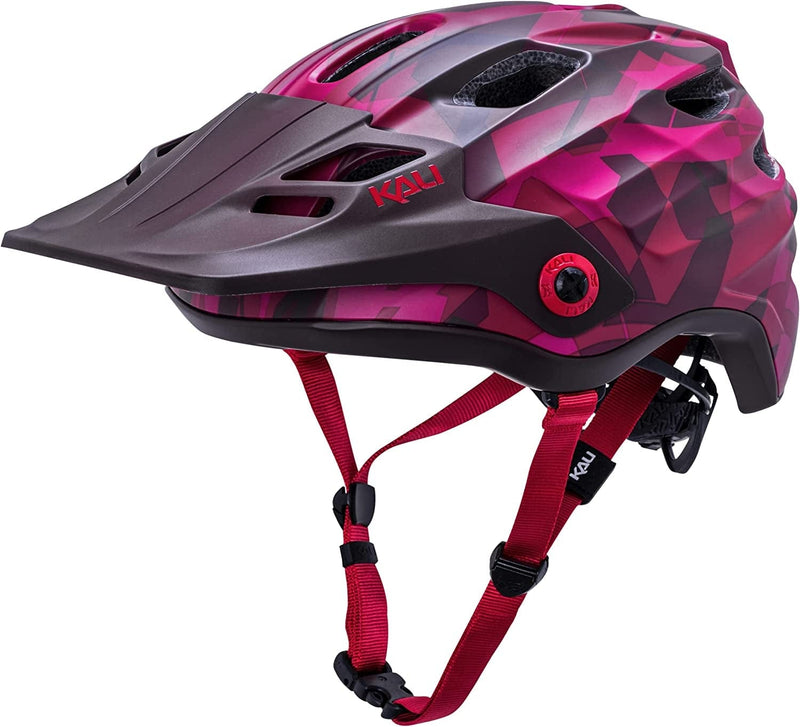Kali Protectives Maya 3.0 Cycling Helmet for Adults; In-Mould Mountain Bike Helmets for Men and Women Equipped with LDL, Flexible Visor, Bug Liner, and Frequency Fit System Sporting Goods > Outdoor Recreation > Cycling > Cycling Apparel & Accessories > Bicycle Helmets Kali Protectives Camo Matte Red/Burgandy Small/Medium 