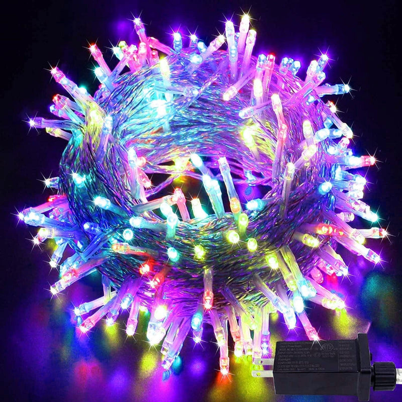 KAQ 115FT 300LED Warm White Christmas String Lights Indoor/Outdoor, Waterproof Christmas Lights with 8 Modes, Clear Wire Fairy Tree Lights for Garden Bedroom Christmas Decorations (Warm) Home & Garden > Lighting > Light Ropes & Strings Yuhuayang Multicolor 1PACK 115FT 300LED 
