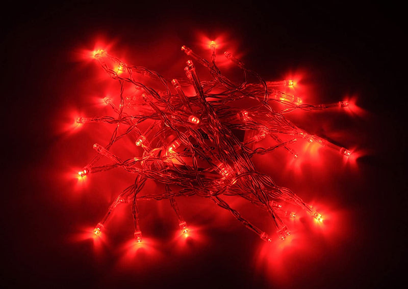Karlling Battery Operated Christmas Lights,13 Ft Short Clear Wire String Led Twinkle Fairy Light for Small Mini Xmas Tree and Wedding Party Indoor/Outdoor Decoration(Multicolor) Home & Garden > Lighting > Light Ropes & Strings Karlling Red General 40 Leds(10Pack) 