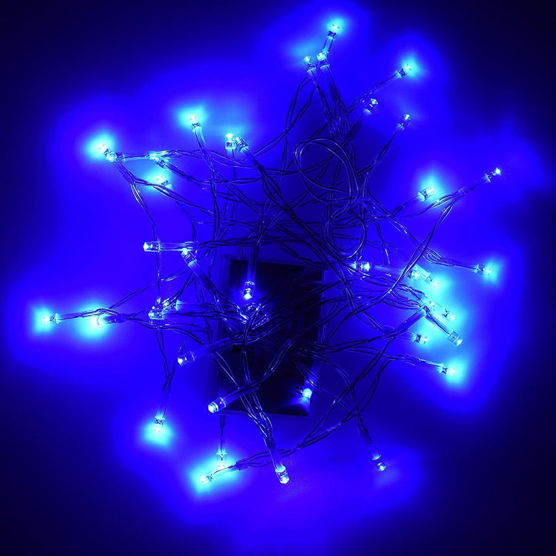 Karlling Battery Operated Christmas Lights,13 Ft Short Clear Wire String Led Twinkle Fairy Light for Small Mini Xmas Tree and Wedding Party Indoor/Outdoor Decoration(Multicolor) Home & Garden > Lighting > Light Ropes & Strings Karlling Blue General 40 Leds 