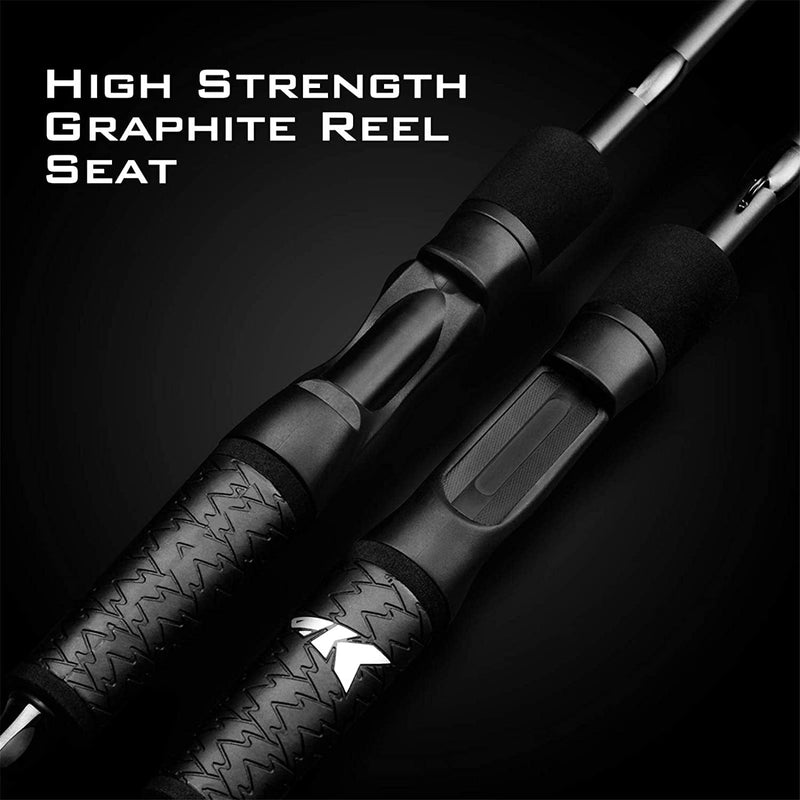 Kastking Crixus Fishing Rods,Im6 Graphite Spinning Rod & Casting Rod W/Zirconium Oxide Ring Stainless Steel Guides, Superpolymer Handle