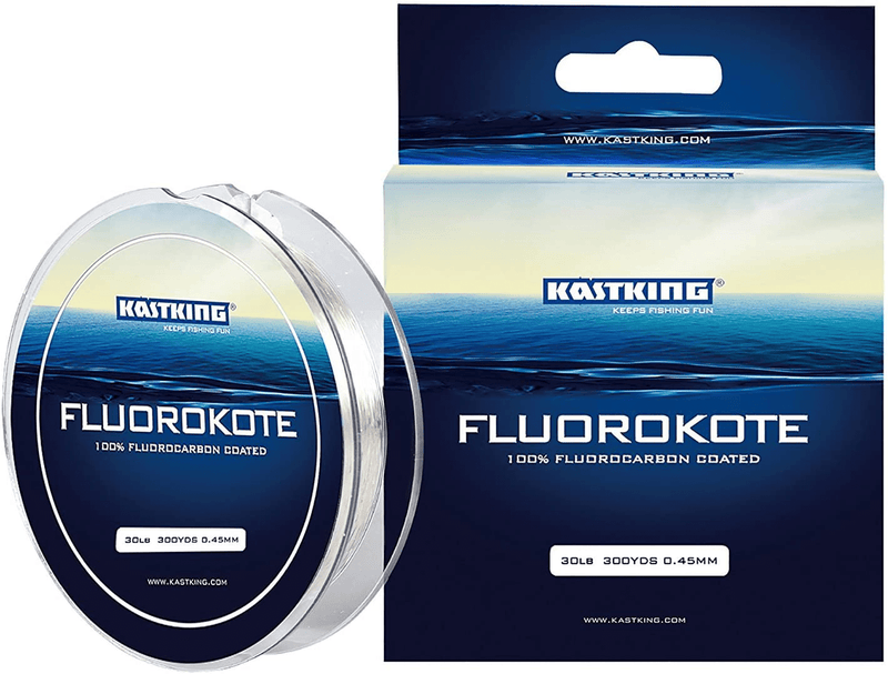 KastKing FluoroKote Fishing Line - 100% Pure Fluorocarbon Coated - 300Yds/274M 150Yds/137M Premium Spool - Upgrade from Mono Perfect Substitute Solid Fluorocarbon Line Sporting Goods > Outdoor Recreation > Fishing > Fishing Lines & Leaders Eposeidon 12LB(5.5KG) 0.30mm-300Yard  