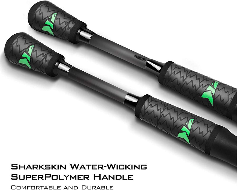 Kastking Resolute Fishing Rods, Spinning Rods & Casting Rods, Ultra-Sensitive IM7 Carbon Fishing Rod Blanks, American Tackle Guides, American Tackle 2Pc Bravo Reel Seat, 2Pc Designs Sporting Goods > Outdoor Recreation > Fishing > Fishing Rods Eposeidon   