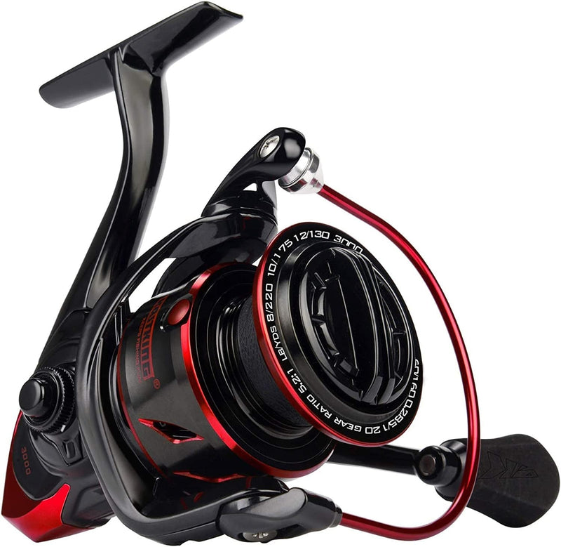 Kastking Sharky III Fishing Reel - New Spinning Reel - Carbon Fiber 39.5 Lbs Max Drag - 10+1 Stainless BB for Saltwater or Freshwater - Oversize Shaft - Super Value! Sporting Goods > Outdoor Recreation > Fishing > Fishing Reels Eposeidon 3000  
