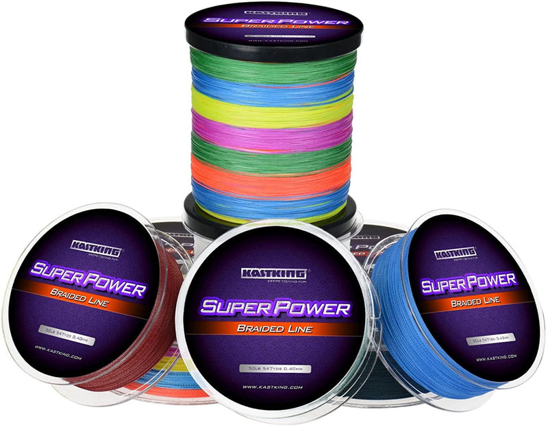 Kastking Superpower Braided Fishing Line - Abrasion Resistant Braided Lines – Incredible Superline – Zero Stretch – Smaller Diameter – a Must-Have! Sporting Goods > Outdoor Recreation > Fishing > Fishing Lines & Leaders Eposeidon   
