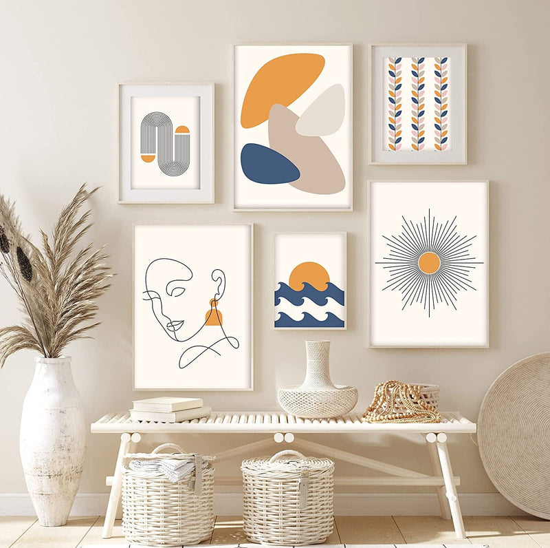 Katie Doodle Danish Pastel Room Decor Aesthetic - Danish Pastel Wall Collage Coordinates Well with Flower Market Poster, Matisse Wall Art Prints, Coconut Girl Aesthetic - Includes 6 Posters [Unframed]