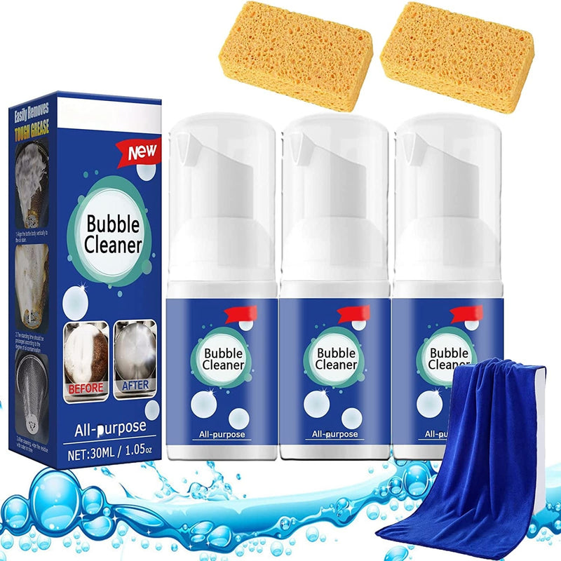 KCRPM Beedac Bubble Cleaner, 30/100Ml Beedac Cleaning Spray, Beedac Foam Cleaner, All Purpose Bubble Cleaner Foam Spray, for Range Hood, Oven, Pots, Grill, Sink (2Pcs 100Ml) Home & Garden > Household Supplies > Household Cleaning Supplies KCRPM 3pcs 30ml  