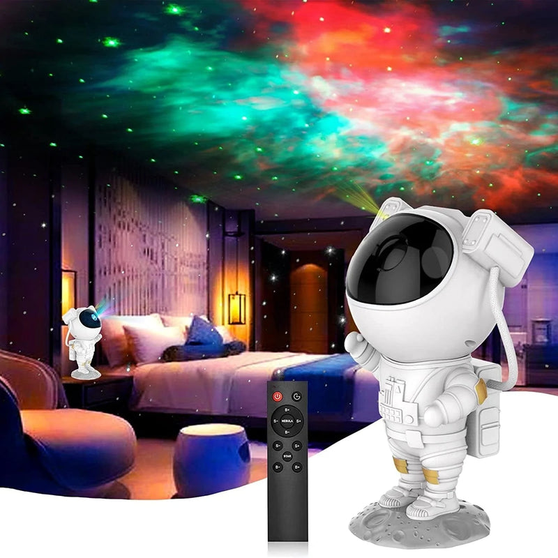 Kids Astronaut Star Projector Galaxy Light with Timer and Remote Control, 360° Adjustable Starry Night Light Projector for Baby/Adults/Bedroom/Party/Home Decor/Game Room Decor