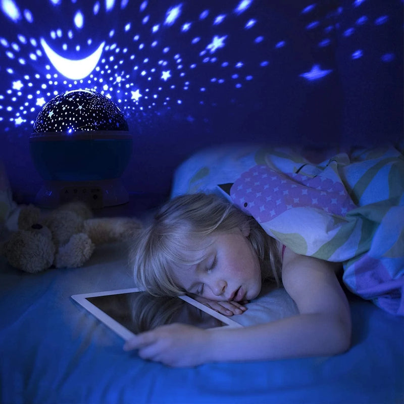 Kids Star Night Light, 360-Degree Rotating Star Projector, Desk Lamp 4 Leds 8 Colors Changing with USB Cable, Best for Children Baby Bedroom and Party Decorations Home & Garden > Lighting > Night Lights & Ambient Lighting SUNNEST   