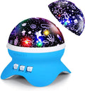 Kids Star Night Light, 360-Degree Rotating Star Projector, Desk Lamp 4 Leds 8 Colors Changing with USB Cable, Best for Children Baby Bedroom and Party Decorations Home & Garden > Lighting > Night Lights & Ambient Lighting SUNNEST Blue-d  