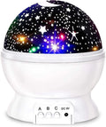 Kids Star Night Light, 360-Degree Rotating Star Projector, Desk Lamp 4 Leds 8 Colors Changing with USB Cable, Best for Children Baby Bedroom and Party Decorations Home & Garden > Lighting > Night Lights & Ambient Lighting SUNNEST White-e  