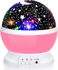 Kids Star Night Light, 360-Degree Rotating Star Projector, Desk Lamp 4 Leds 8 Colors Changing with USB Cable, Best for Children Baby Bedroom and Party Decorations Home & Garden > Lighting > Night Lights & Ambient Lighting SUNNEST Pink  
