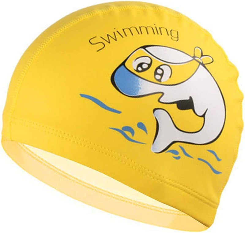 Kids Swimming Cap Children Swim Hat for Hair Care and Ear Protection Breathable Sporting Goods > Outdoor Recreation > Boating & Water Sports > Swimming > Swim Caps Gogokids I 4-11Years 