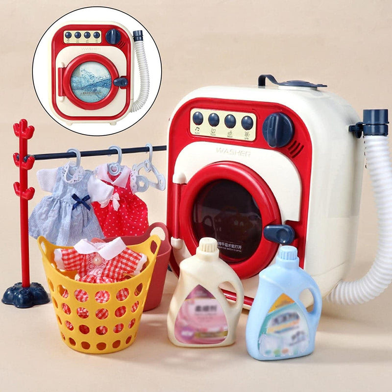 Kids Washing Machine Toy Pretend Role Play Appliance Toys for Toddlers Cleaning