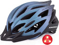 KINGBIKE Light Comfortable Adults Youth Bike Helmet with LED Safety Rear Light+ Detachable Visor, Helmet Storage Backpack for Children Men Women Youth