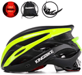 KINGBIKE Ultralight Bike Helmets with Rear Light + Portable Simple Backpack + Two Detachable Visor for Men Women(M/L,L/XL) Sporting Goods > Outdoor Recreation > Cycling > Cycling Apparel & Accessories > Bicycle Helmets KINGBIKE Black&Green M/L(54-59CM) 