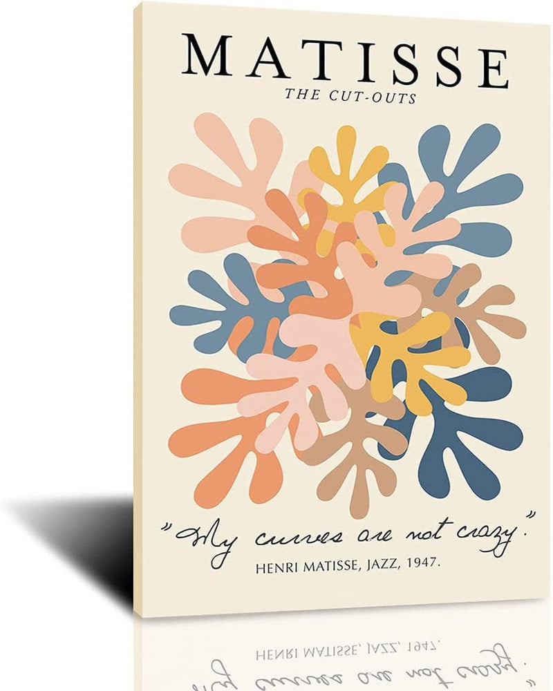 Kisswen Matisse Canvas Wall Art Matisse Poster Pictures Aesthetic Henri Matisse Prints Artwork Flower Market Wall Decor (12X16Inx6P-Unframed) Home & Garden > Decor > Artwork > Posters, Prints, & Visual Artwork kisswen matisse flower 12x16in-Framed 