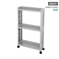 Kitchen Side Shelf Storage Rack Home & Garden > Kitchen & Dining > Food Storage KOL DEALS China 3 Layer-Gray 