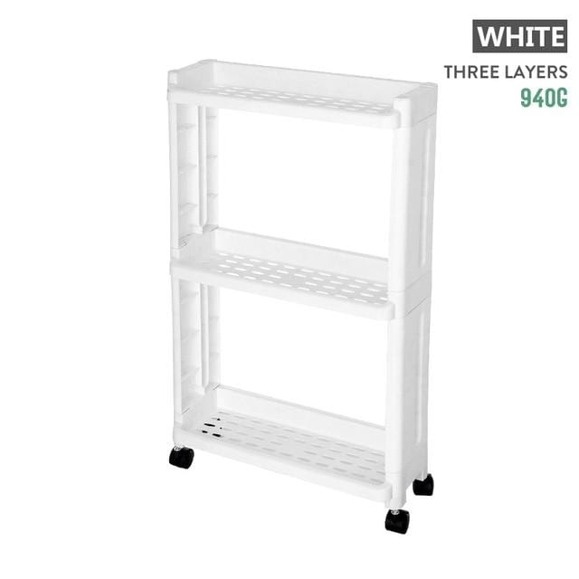 Kitchen Side Shelf Storage Rack Home & Garden > Kitchen & Dining > Food Storage KOL DEALS China 3 Layer-White 