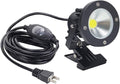 Kiven LED Outdoor Spotlight 5W Come with Clamp and 9.84 Ft Power Cord and Waterproof Switch , 400 Lumens ,Daylight White,4000 Kelvin , 60 Deg Beam Angle , Landscape Spotlight, Not Dimmable