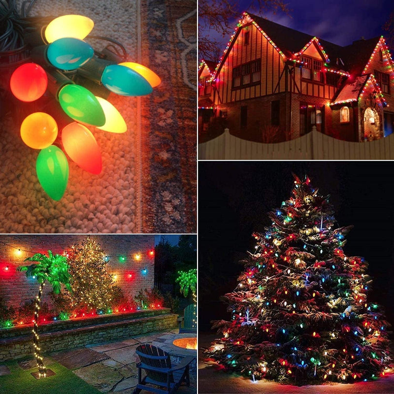 Konictom C7 Bulbs Christmas Lights - 25Ft C7 Multi Color LED String Lights - Fairy Lighting for Outdoor, Indoor, Garden, Yard, Party, Home, Wreath, Garland, Christmas Tree Decorations Home & Garden > Lighting > Light Ropes & Strings Konictom   