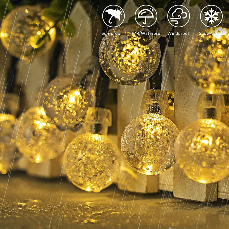 Koopower 15Ft String Lights 30 Crystal Ball LED Plug in with Remote (Timer, 8 Modes, Dim+-) for Garden Patio Yard Home Christmas Parties Wedding (Warm White) Home & Garden > Lighting > Light Ropes & Strings Shenzhen Hanhou Technology Co., Ltd.   