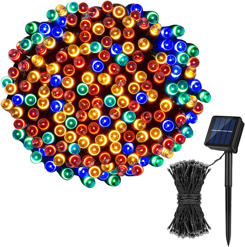 Koxly Solar String Lights,72Ft 200 LED 8 Modes Solar Powered Christmas Lights Outdoor String Lights Waterproof Fairy Lights for Garden Party Wedding Xmas Tree Home & Garden > Lighting > Light Ropes & Strings Koxly Multicolor 1 