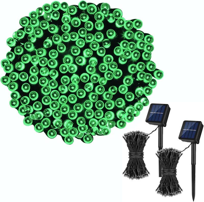 Koxly Solar String Lights,72Ft 200 LED 8 Modes Solar Powered Christmas Lights Outdoor String Lights Waterproof Fairy Lights for Garden Party Wedding Xmas Tree Home & Garden > Lighting > Light Ropes & Strings Koxly Green 2 