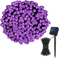 Koxly Solar String Lights,72Ft 200 LED 8 Modes Solar Powered Christmas Lights Outdoor String Lights Waterproof Fairy Lights for Garden Party Wedding Xmas Tree Home & Garden > Lighting > Light Ropes & Strings Koxly Purple 1 